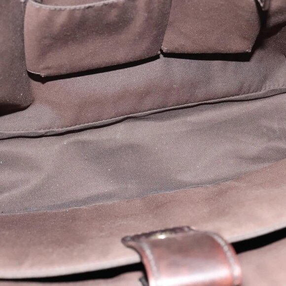 GUCCI Shoulder Bag Leather Brown Gold 223665 Auth - Picture 12 of 16